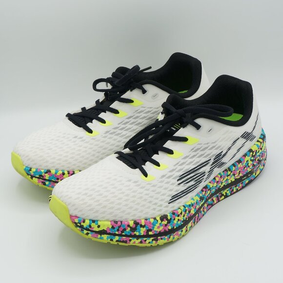Skechers Other - Skechers Go Run Razor 5 White/Multi Color Shoes Men's Size 8